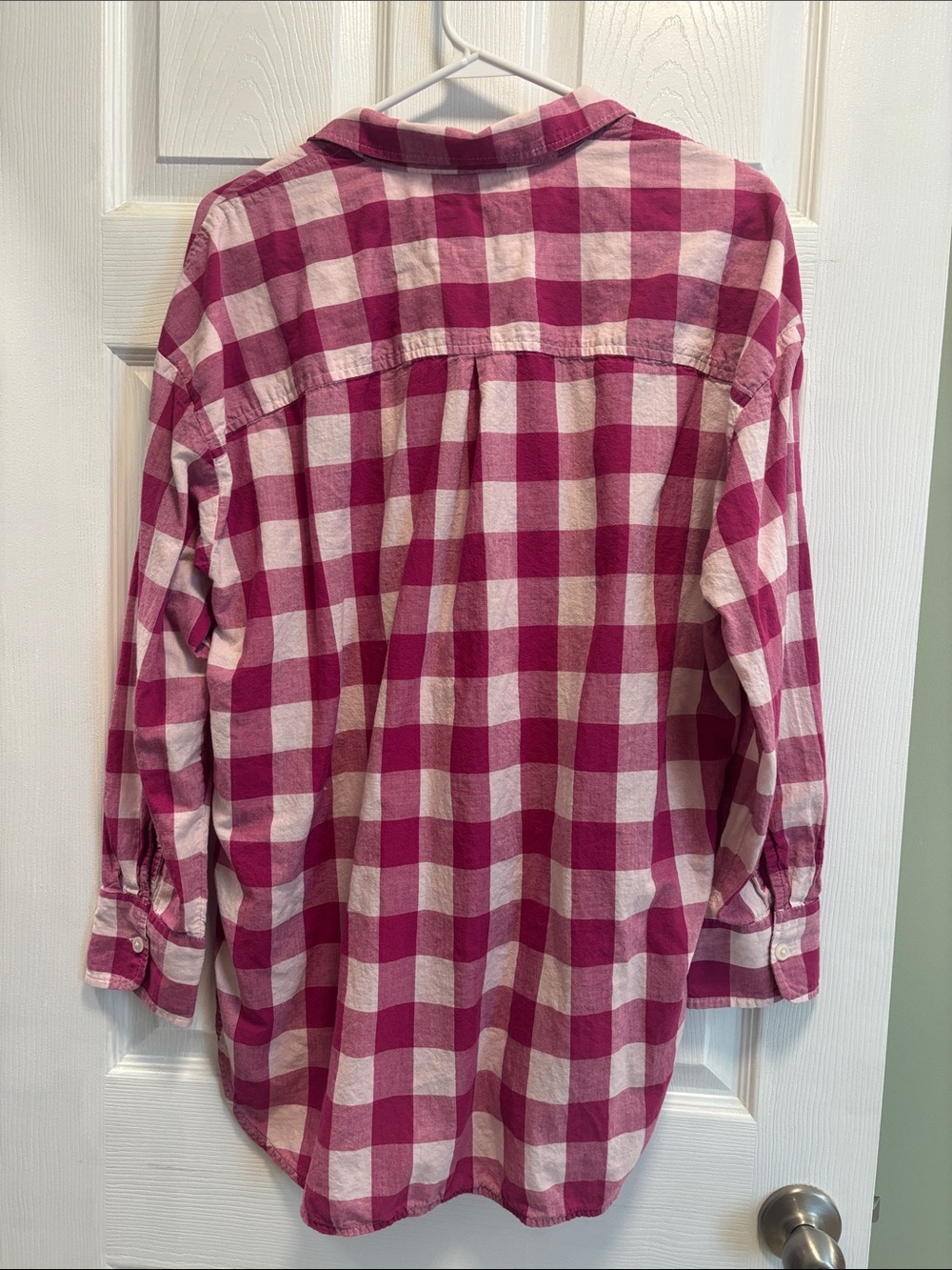 Pink gingham button up - Picture 4 of 8